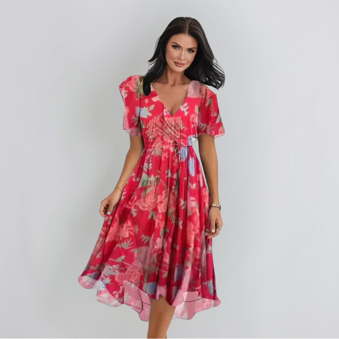 Lenka | Elegantní šaty s výstřihem do V