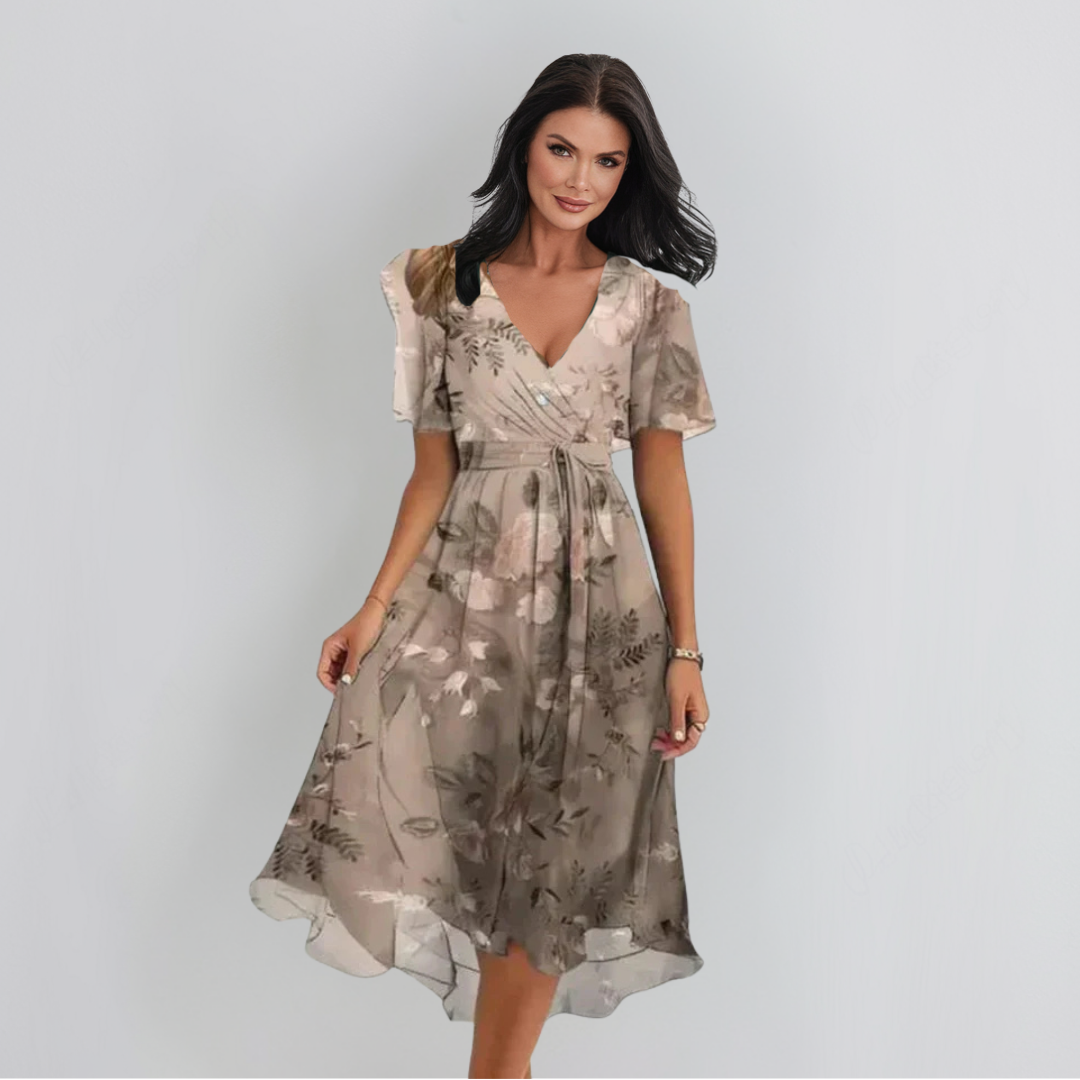 Lenka | Elegantní šaty s výstřihem do V