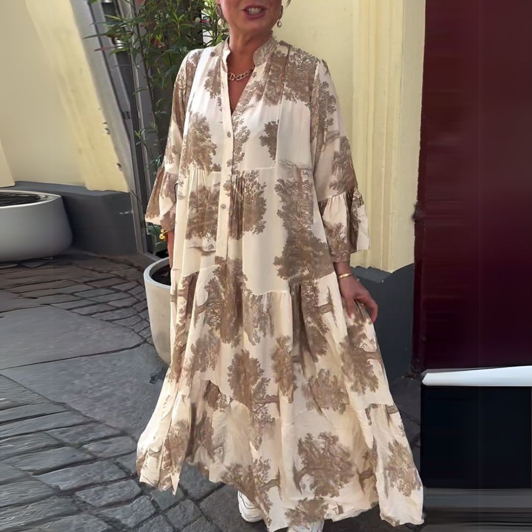 Boženka | Elegantní maxi šaty s retro šarmem