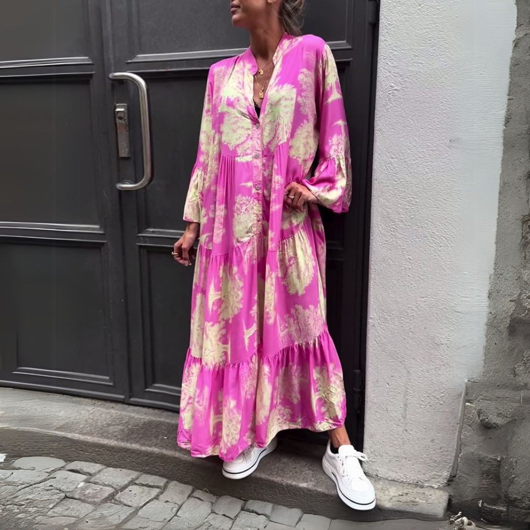 Boženka | Elegantní maxi šaty s retro šarmem