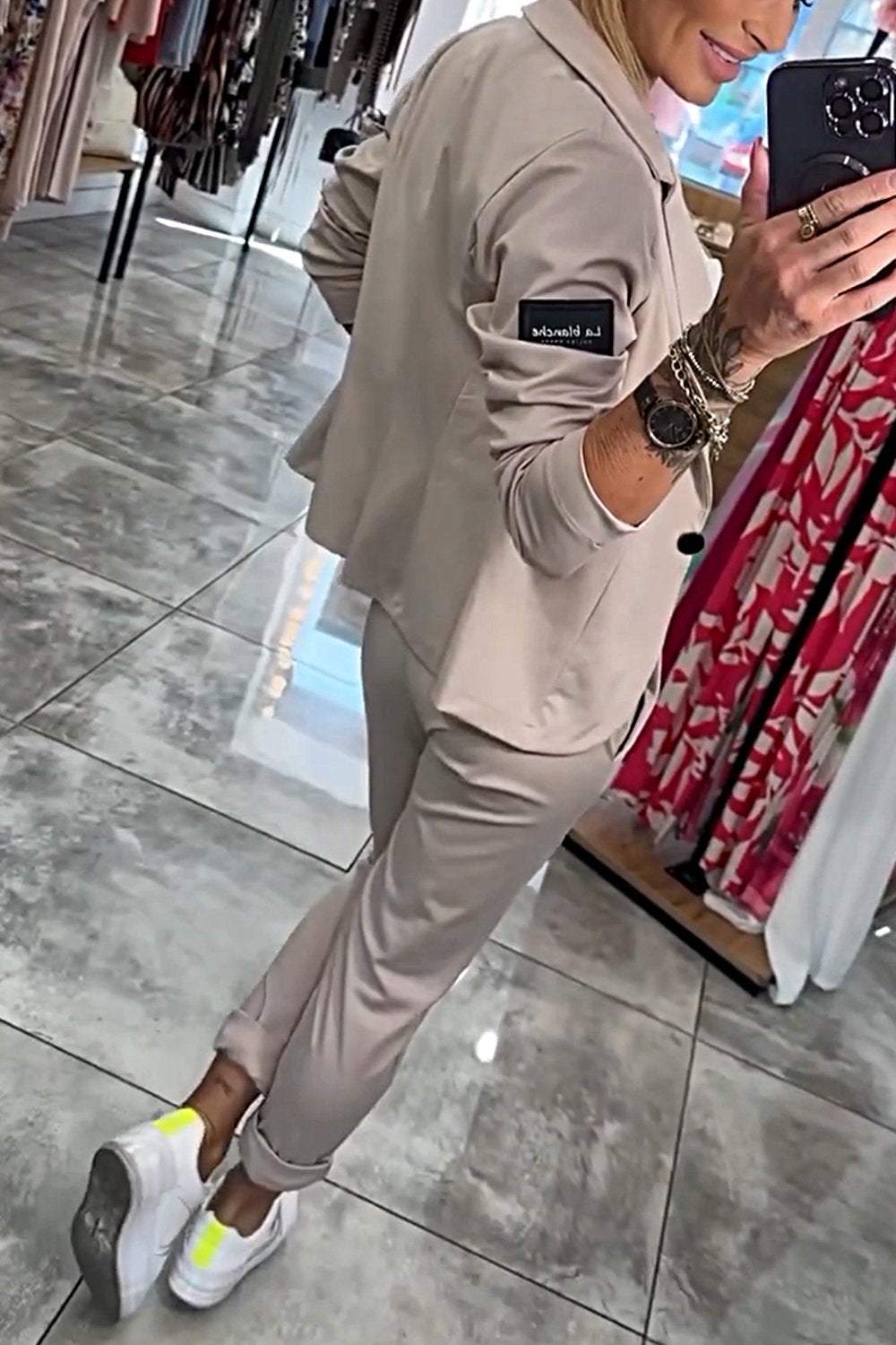 Moxie | Dvoudílný dámský set top s bundou a gumou