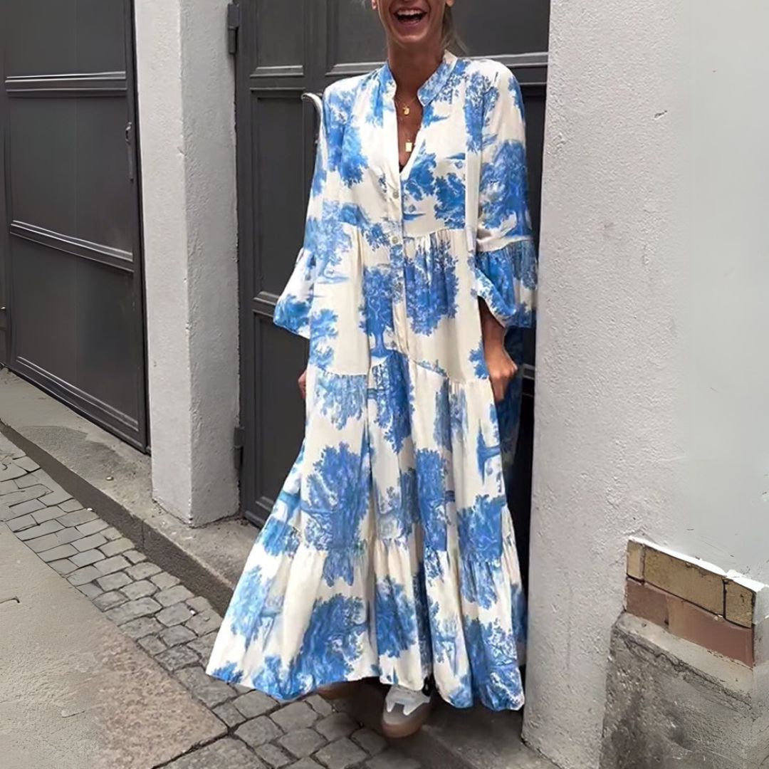 Boženka | Elegantní maxi šaty s retro šarmem