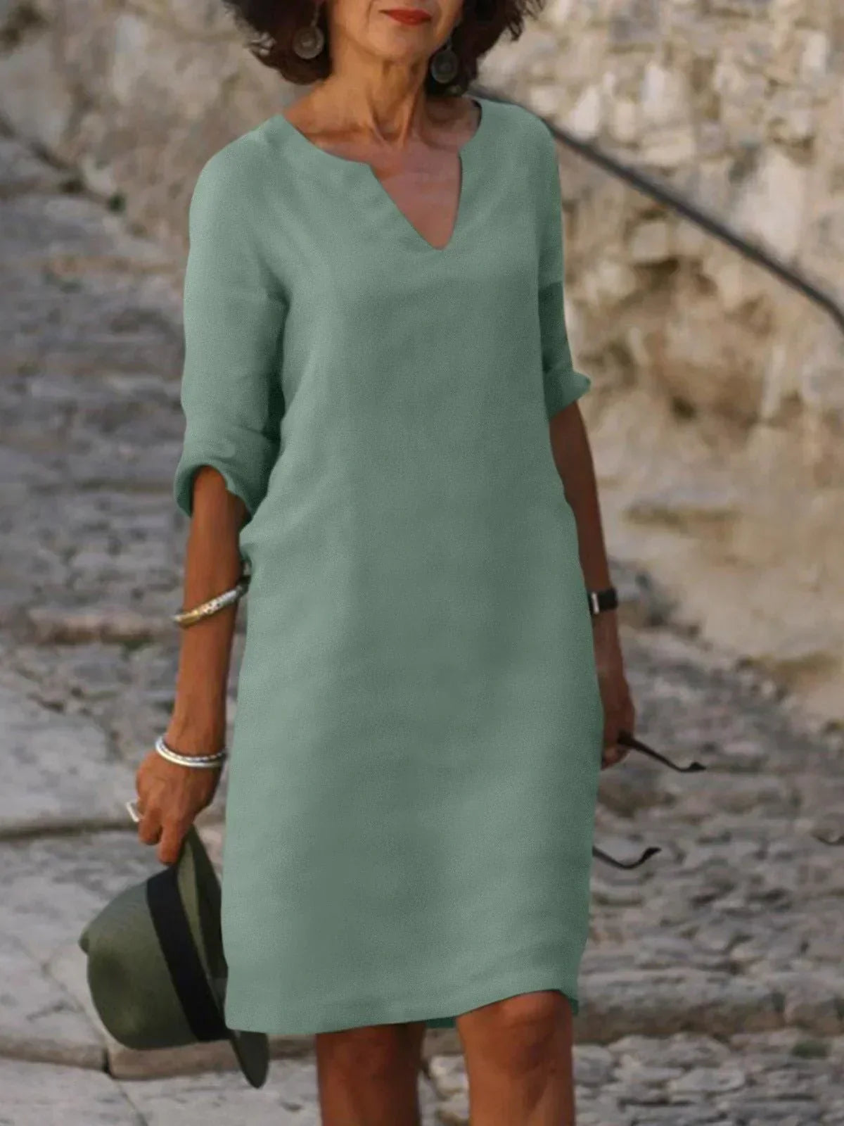 Maria | Elegantní šaty s výstřihem do V