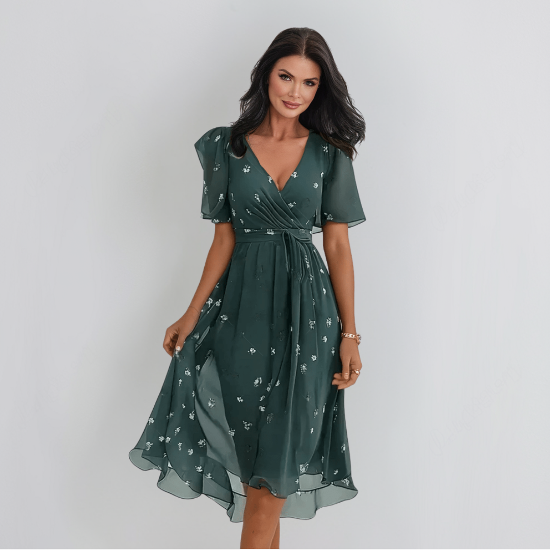Lenka | Elegantní šaty s výstřihem do V