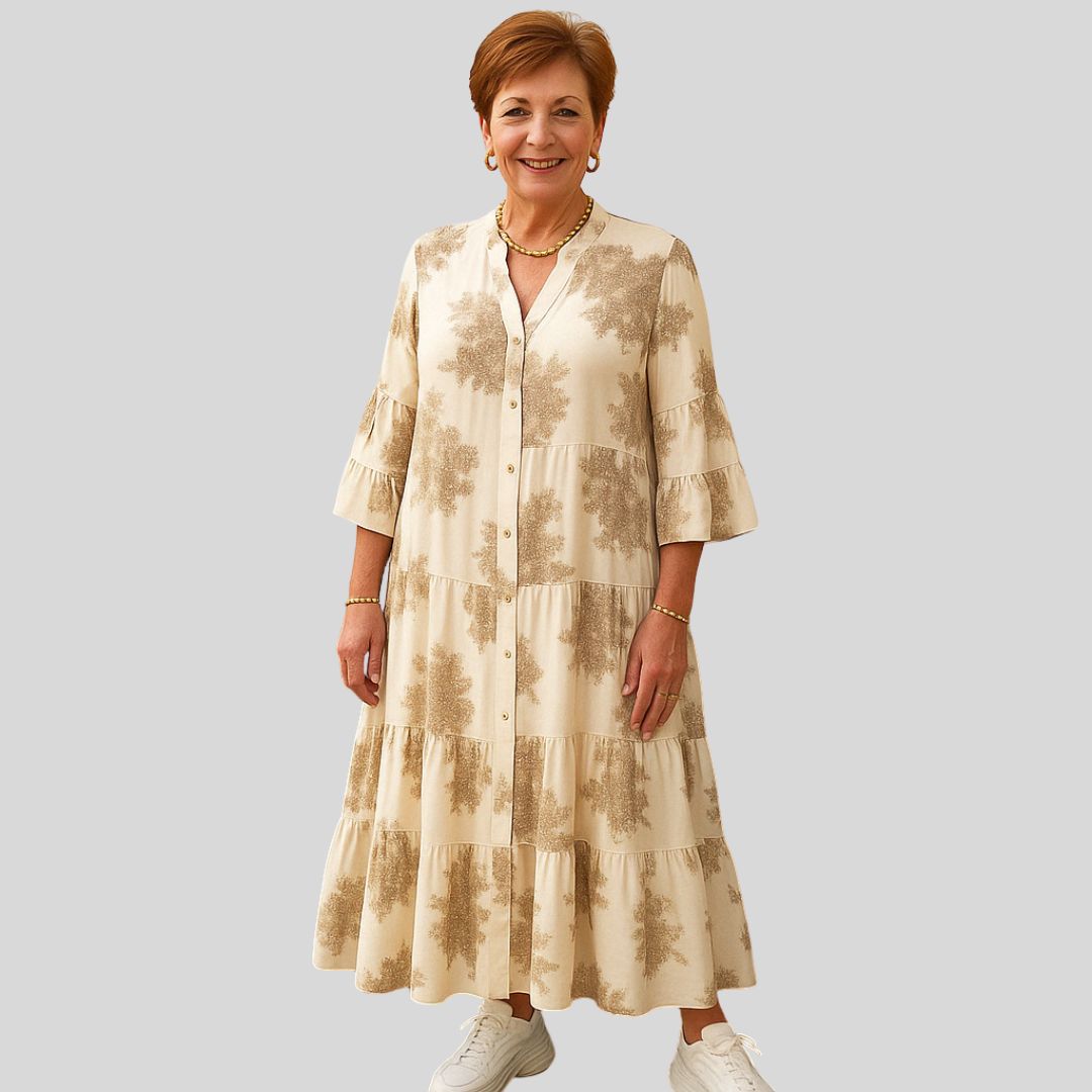 Boženka | Elegantní maxi šaty s retro šarmem