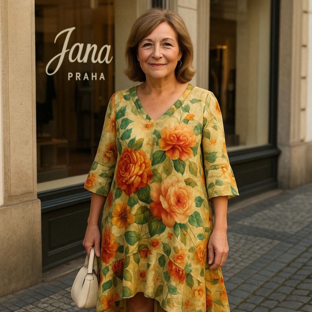 Běla | Boho šaty s květinovým vzorem