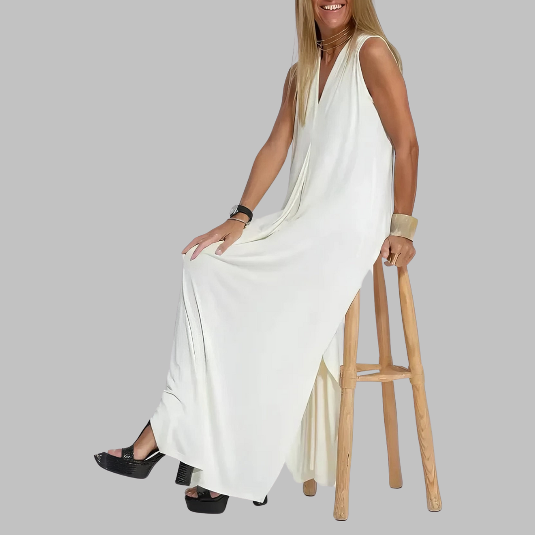 Jana | Elegantní maxi šaty + odpovídající svetr NABÍZÍME JAKO DÁREK