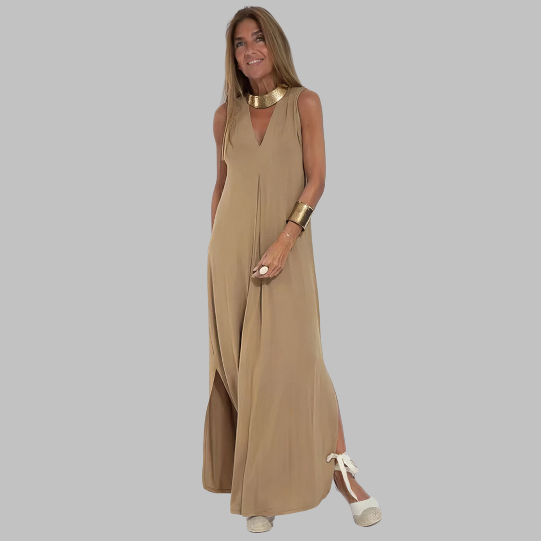 Jana | Elegantní maxi šaty + odpovídající svetr NABÍZÍME JAKO DÁREK