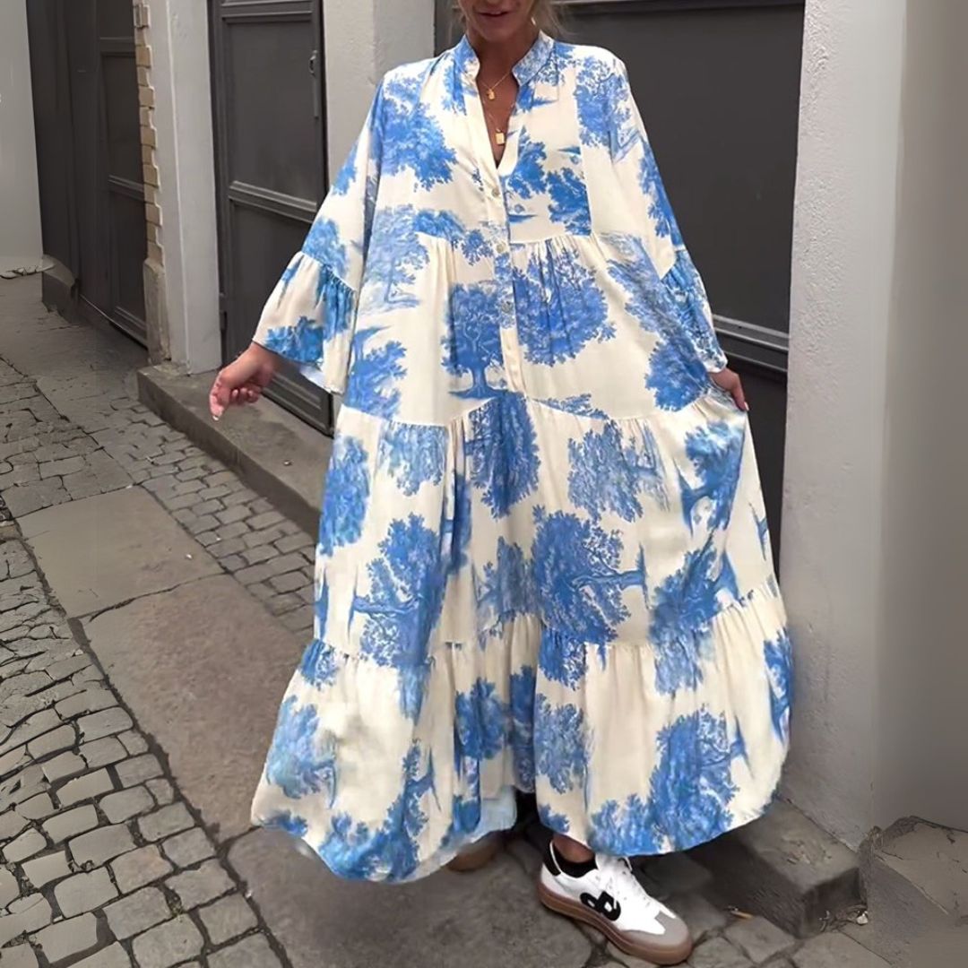 Boženka | Elegantní maxi šaty s retro šarmem