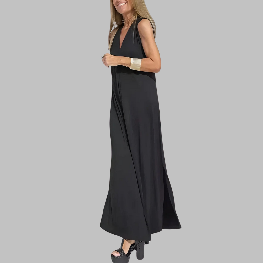 Jana | Elegantní maxi šaty + odpovídající svetr NABÍZÍME JAKO DÁREK